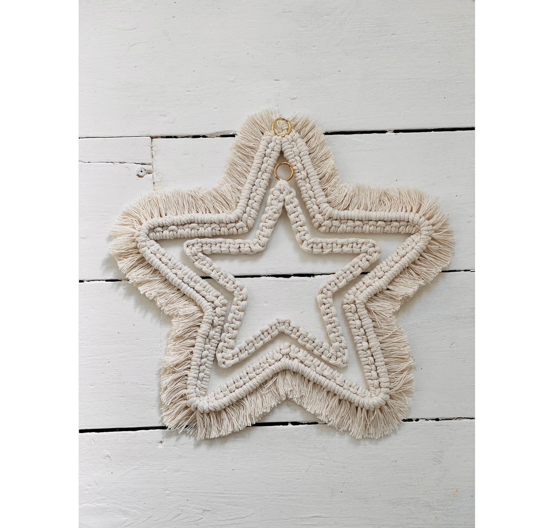 Macrame Star Wall Hanging Rageby